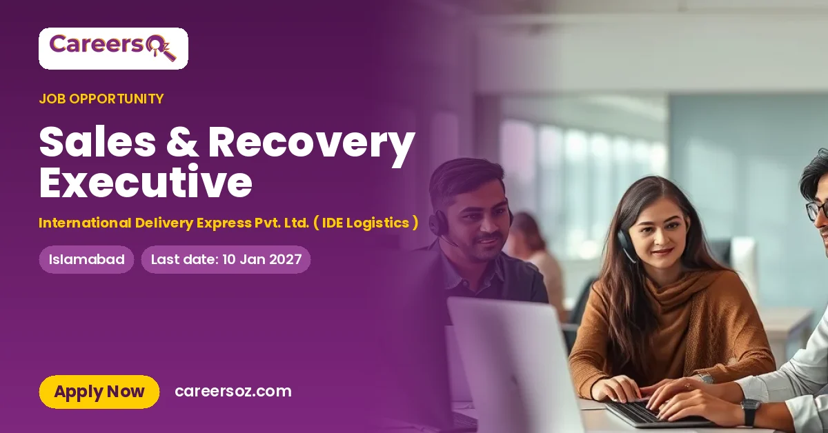 Sales & Recovery Executive – International Delivery Express Pvt. Ltd. ( IDE Logistics )