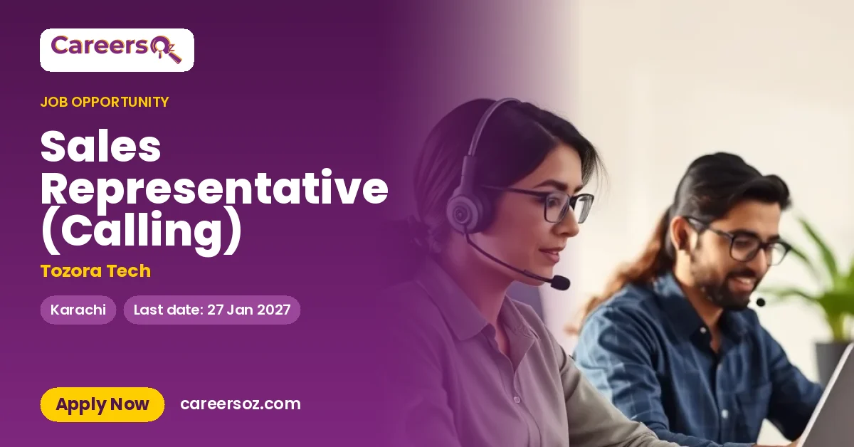 Sales Representative (Calling) – Tozora Tech