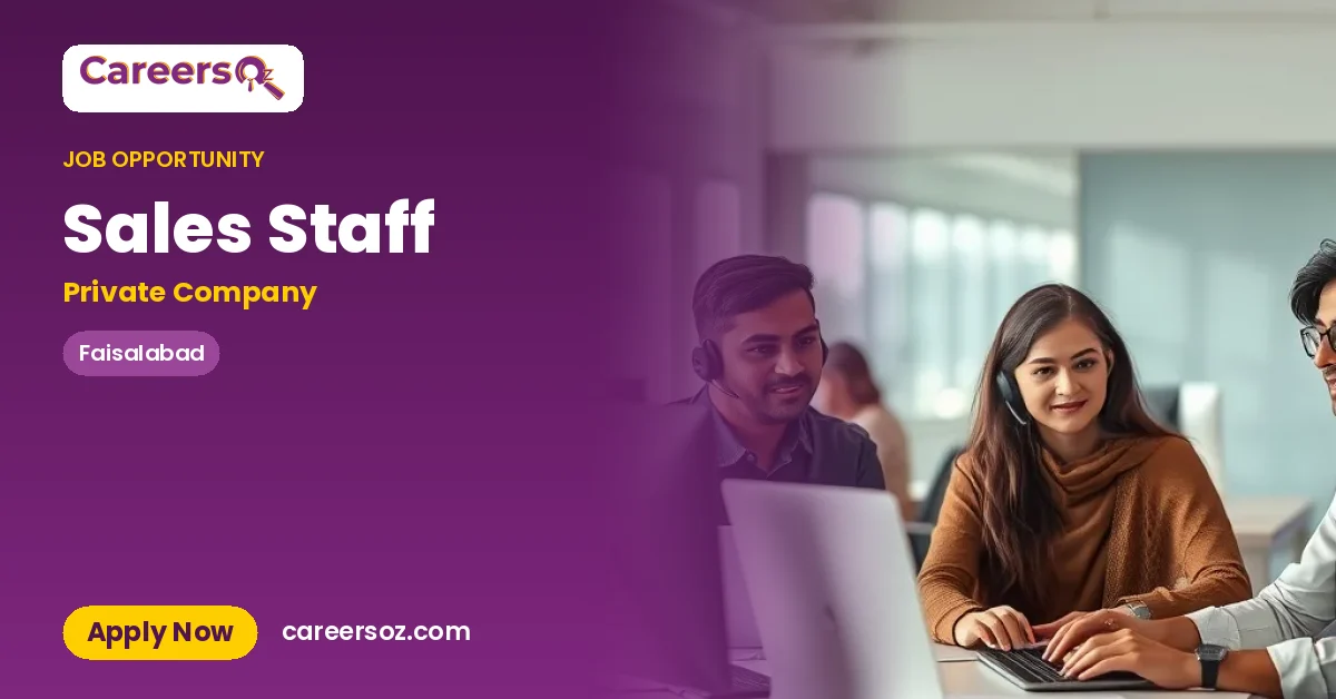 Sales Staff – Private Company
