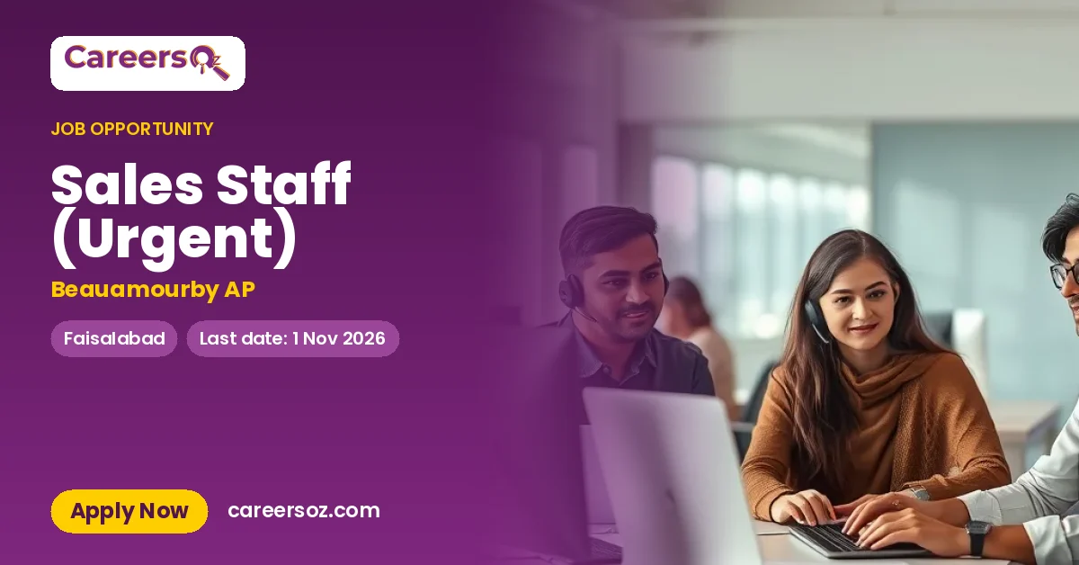 Sales Staff (Urgent) – Beauamourby AP
