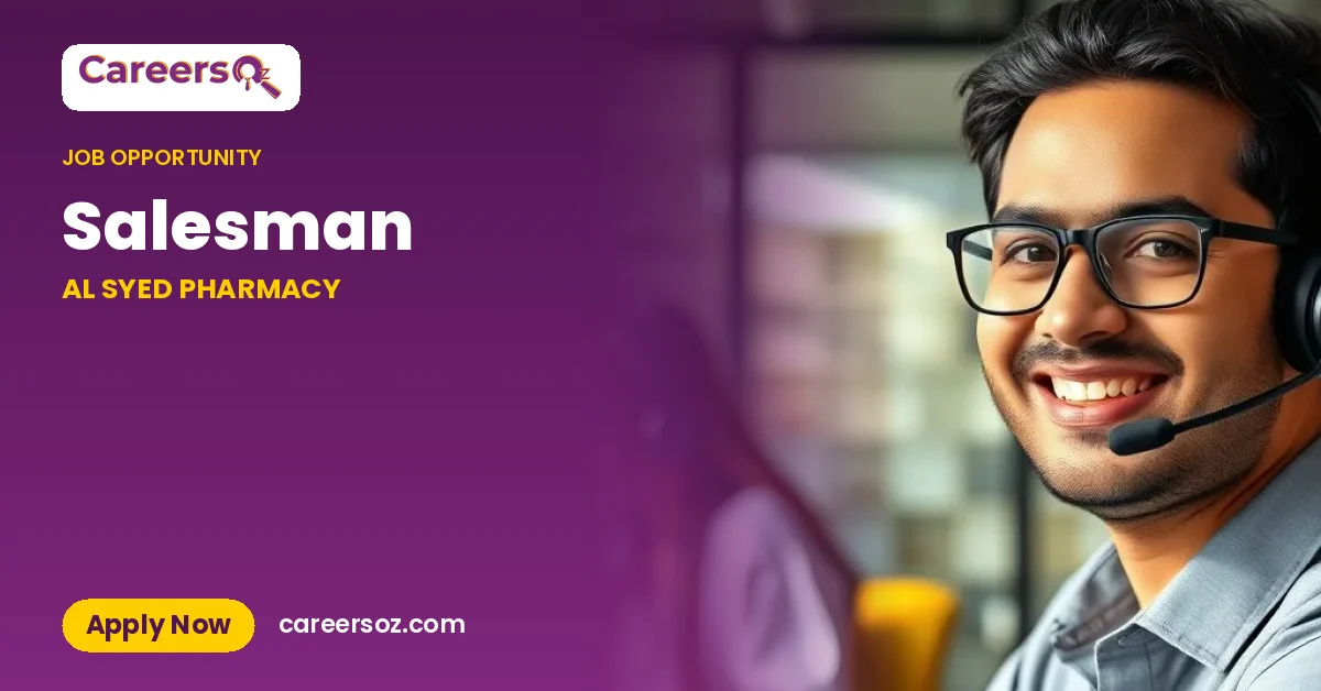 Salesman – AL SYED PHARMACY