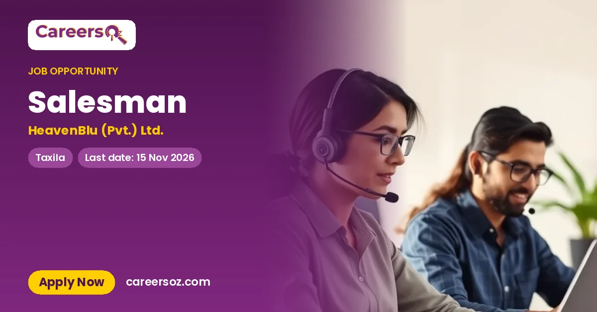 Salesman – HeavenBlu (Pvt.) Ltd.