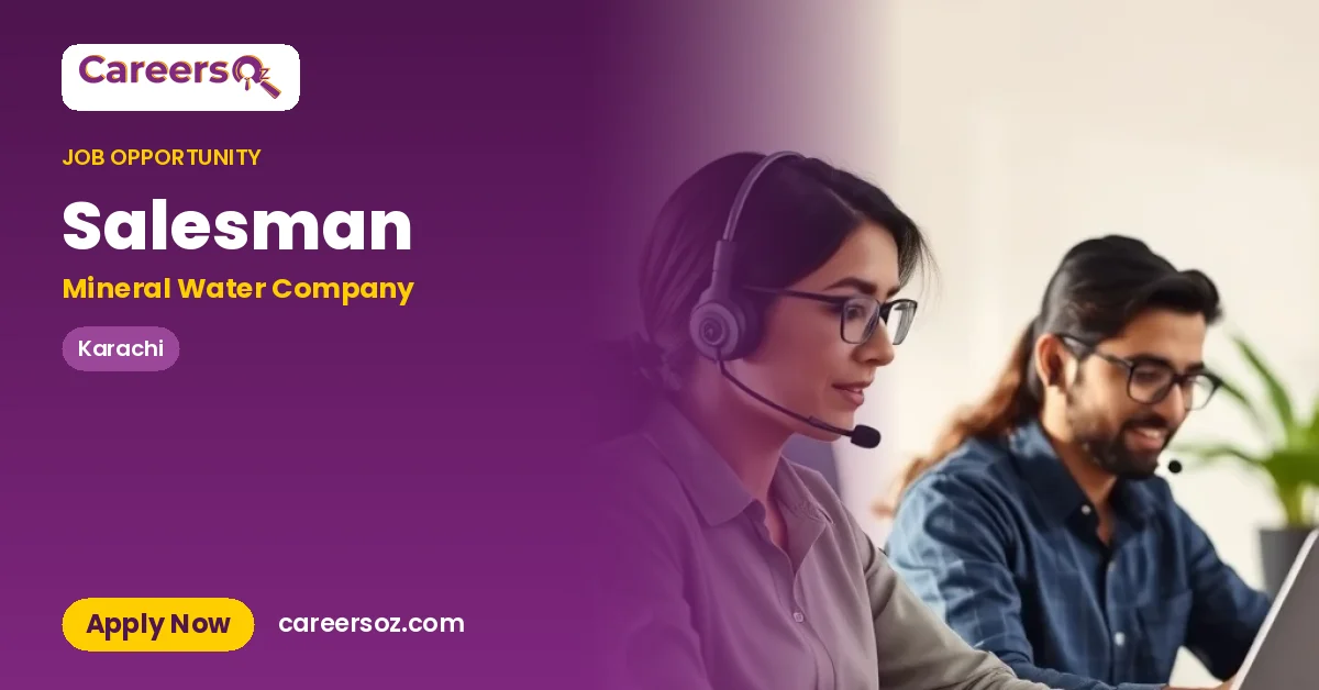 Salesman – Mineral Water Company