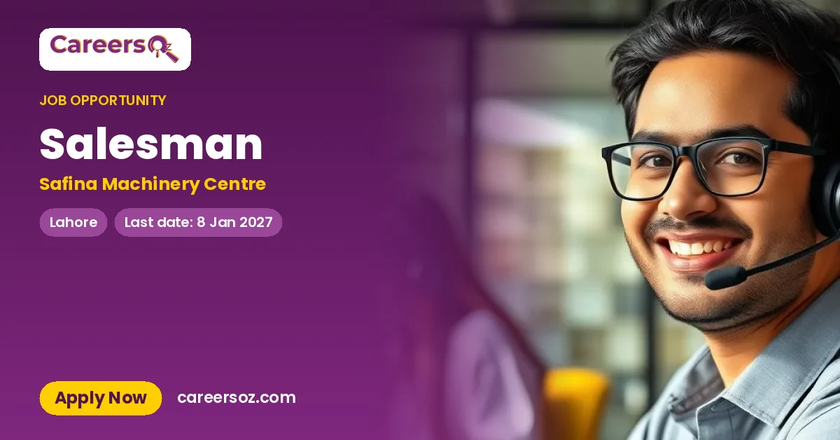 Salesman – Safina Machinery Centre