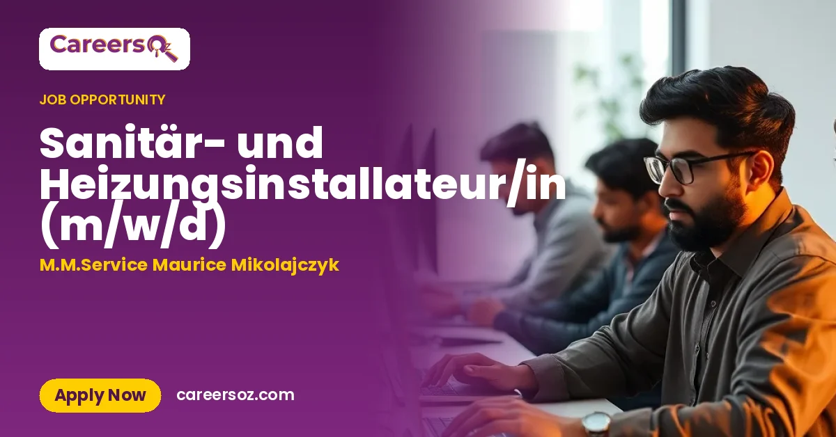 Sanitär- und Heizungsinstallateur/in (m/w/d) – M.M.Service Maurice Mikolajczyk