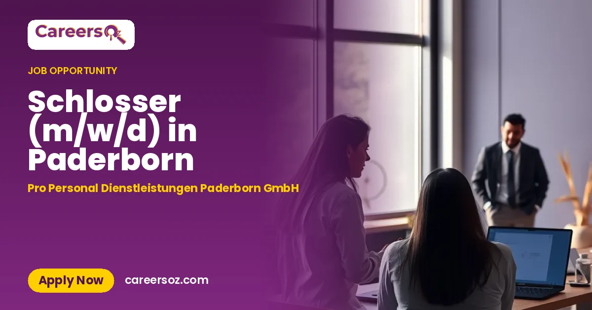 Schlosser (m/w/d) in Paderborn – Pro Personal Dienstleistungen Paderborn GmbH