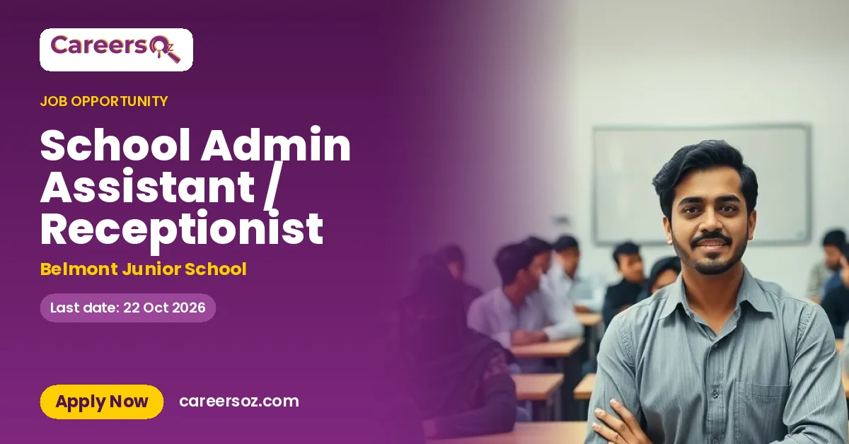 School Admin Assistant / Receptionist – Belmont Junior School