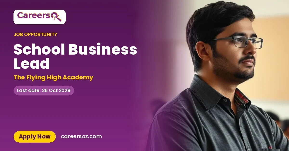 School Business Lead – The Flying High Academy