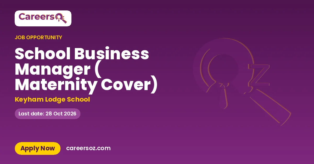 School Business Manager ( Maternity Cover) – Keyham Lodge School