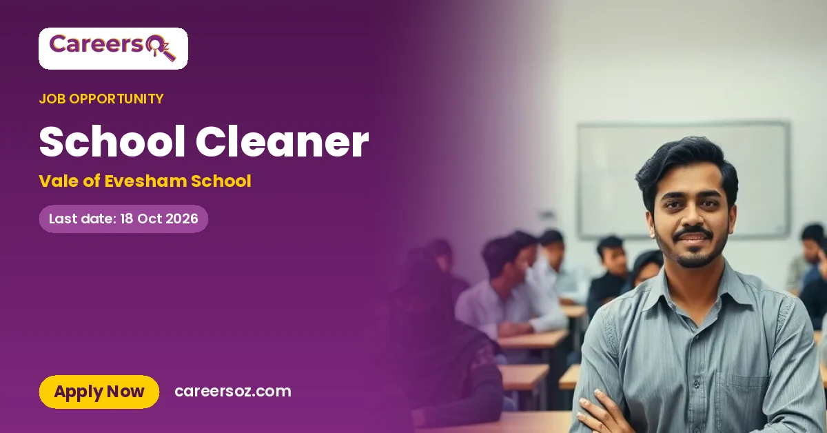 School Cleaner – Vale of Evesham School