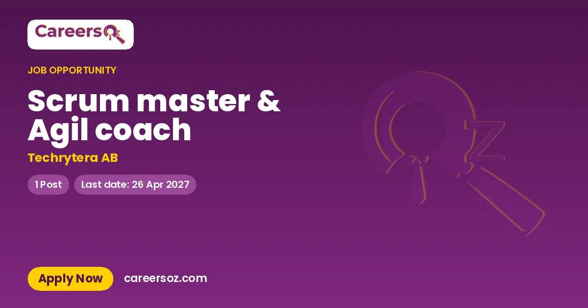 Scrum master & Agil coach – Techrytera AB