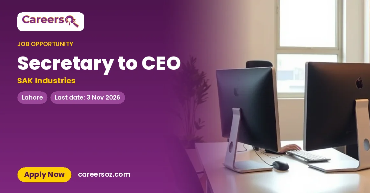 Secretary to CEO – SAK Industries