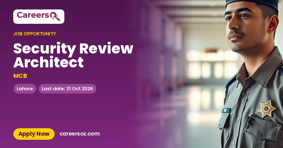 Security Review Architect – MCB