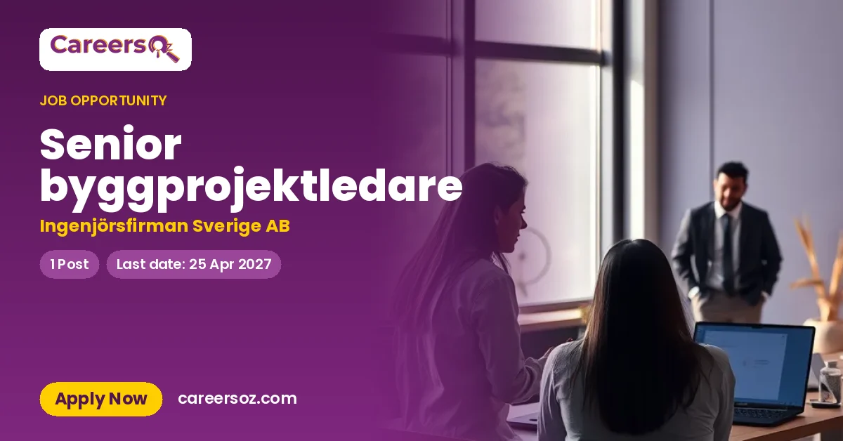 Senior byggprojektledare – Ingenjörsfirman Sverige AB