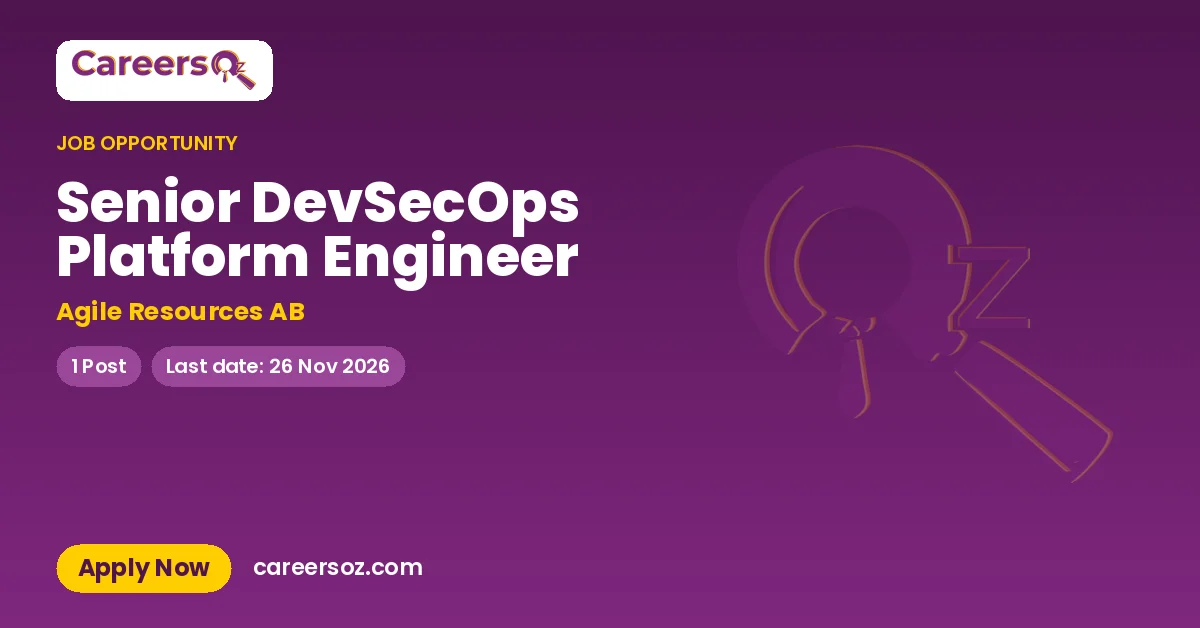 Senior DevSecOps Platform Engineer – Agile Resources AB