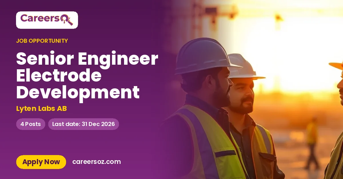 Senior Engineer Electrode Development – Lyten Labs AB