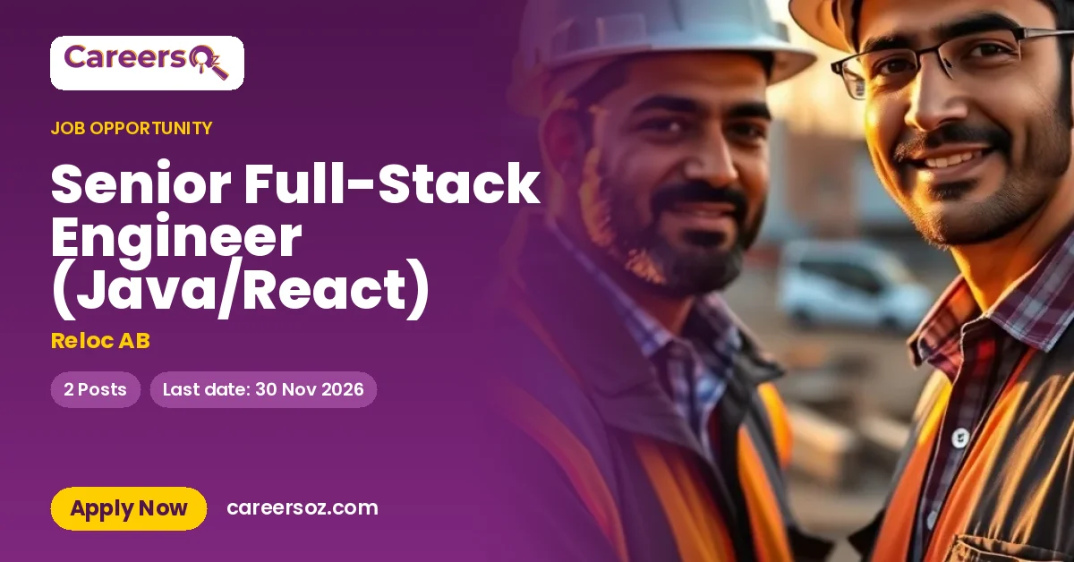 Senior Full-Stack Engineer (Java/React) – Reloc AB