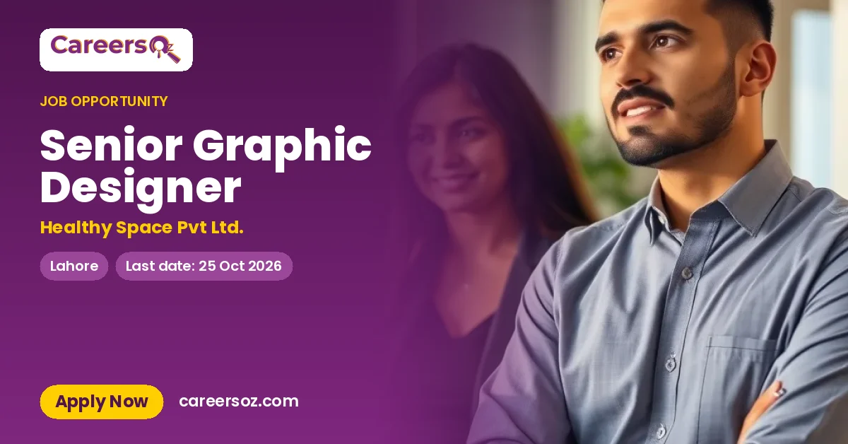 Senior Graphic Designer – Healthy Space Pvt Ltd.