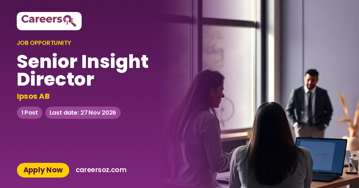 Senior Insight Director – Ipsos AB