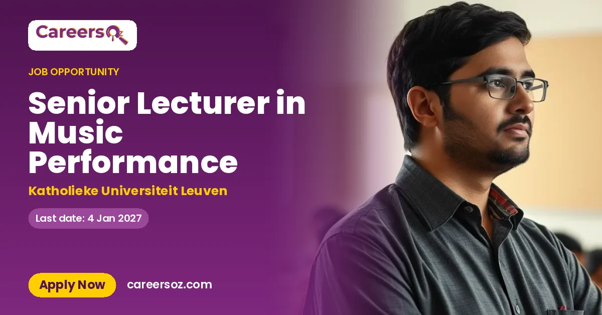Senior Lecturer in Music Performance – Katholieke Universiteit Leuven