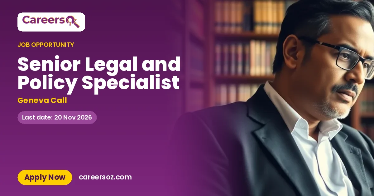 Senior Legal and Policy Specialist – Geneva Call