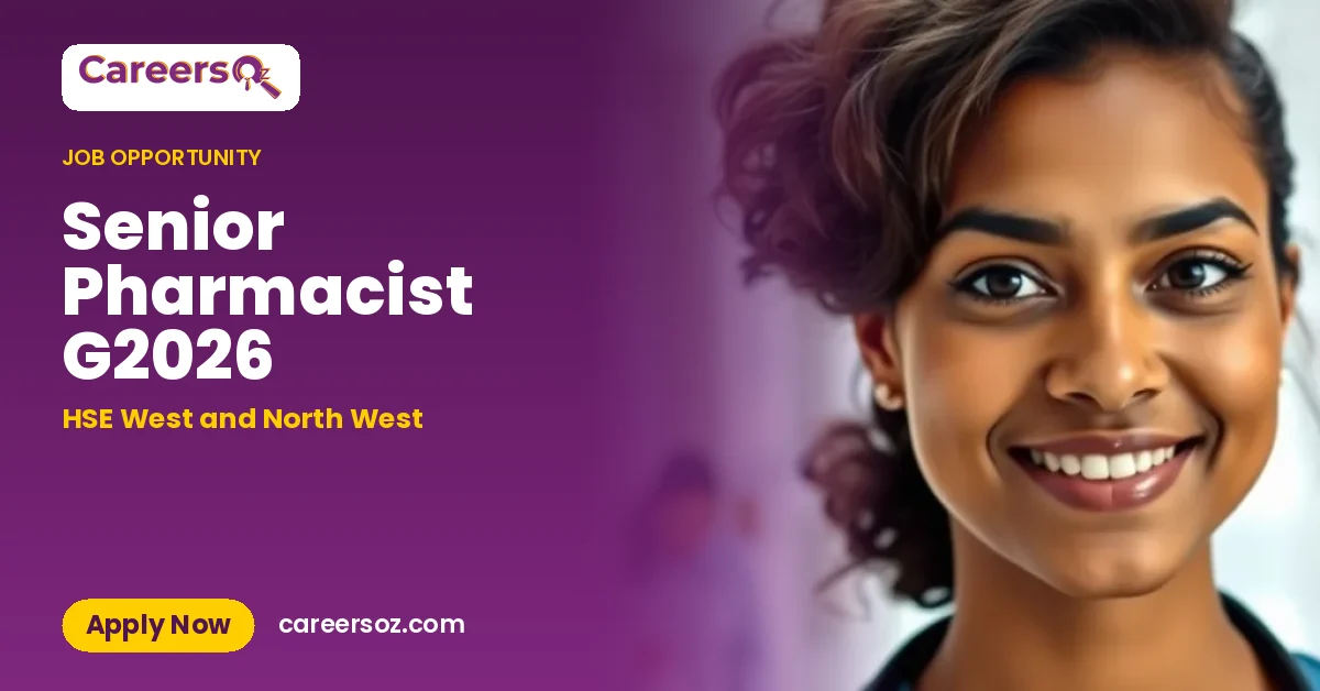 Senior Pharmacist G2026 – HSE West and North West