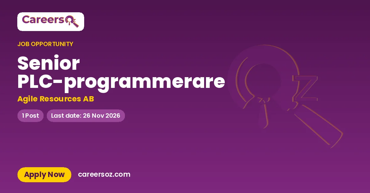 Senior PLC-programmerare – Agile Resources AB