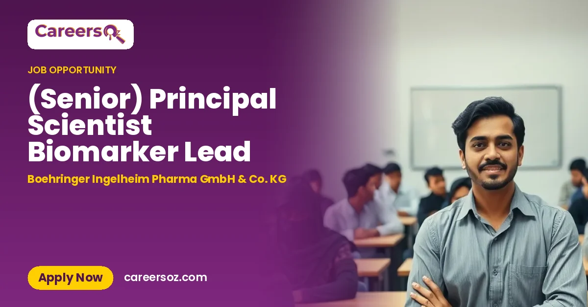 (Senior) Principal Scientist Biomarker Lead – Boehringer Ingelheim Pharma GmbH & Co. KG