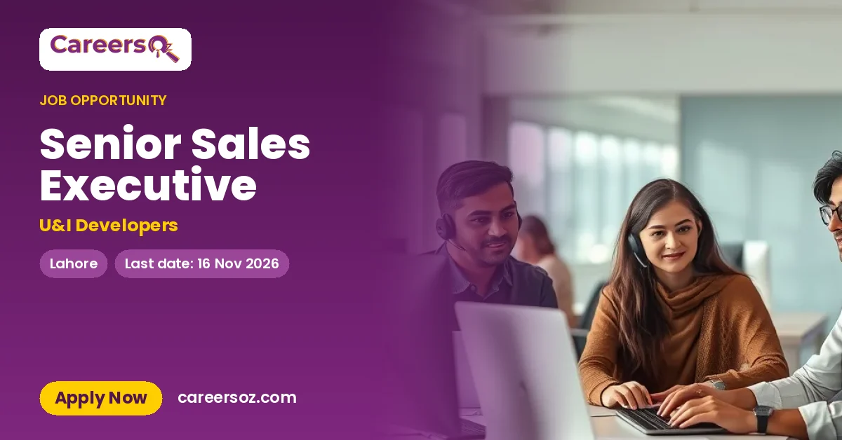 Senior Sales Executive – U&I Developers