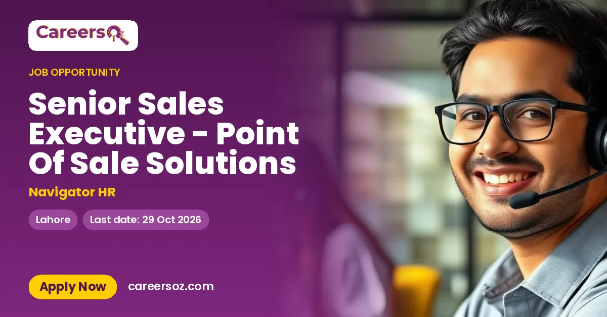 Senior Sales Executive - Point Of Sale Solutions – Navigator HR