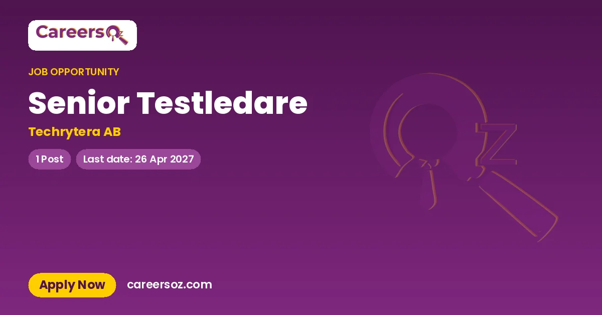 Senior Testledare – Techrytera AB