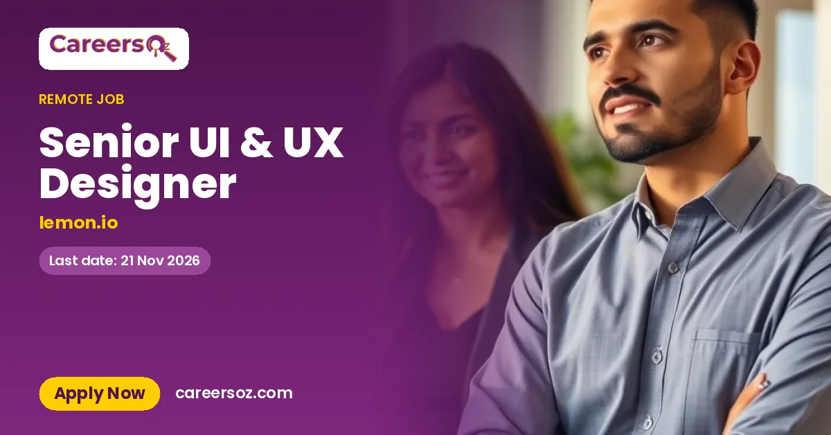 Senior UI & UX Designer – lemon.io