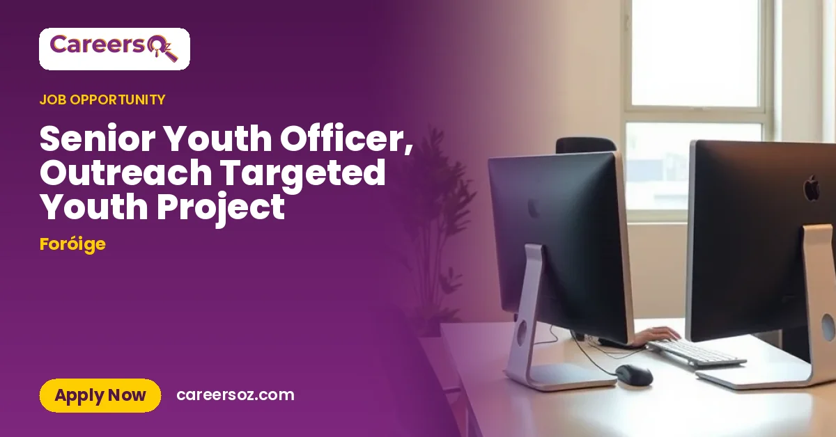 Senior Youth Officer, Outreach Targeted Youth Project – Foróige