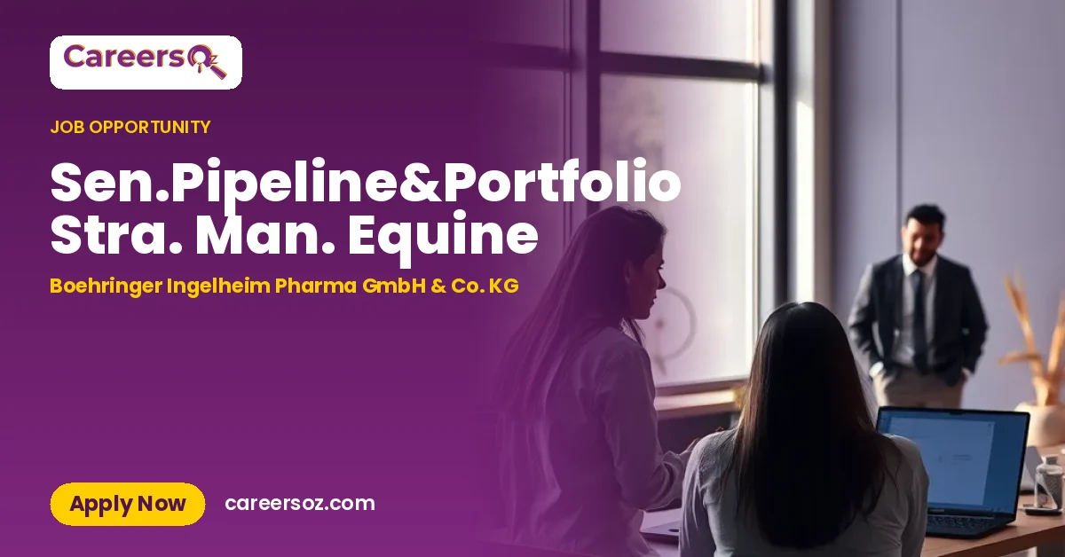 Sen.Pipeline&Portfolio Stra. Man. Equine – Boehringer Ingelheim Pharma GmbH & Co. KG