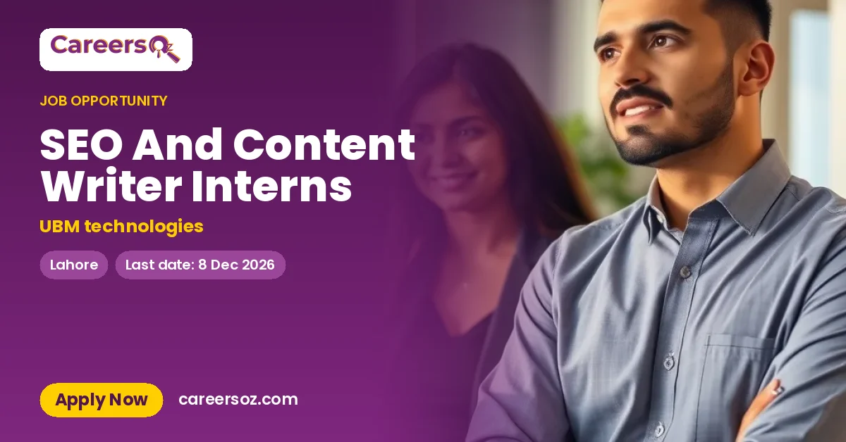 SEO And Content Writer Interns – UBM technologies