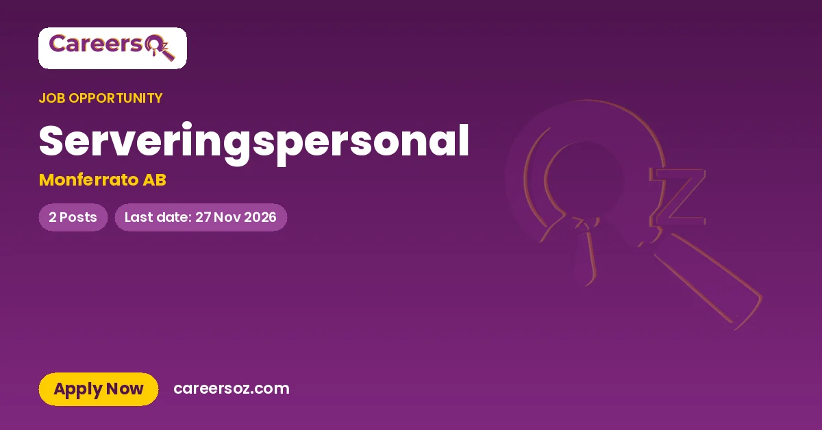 Serveringspersonal – Monferrato AB