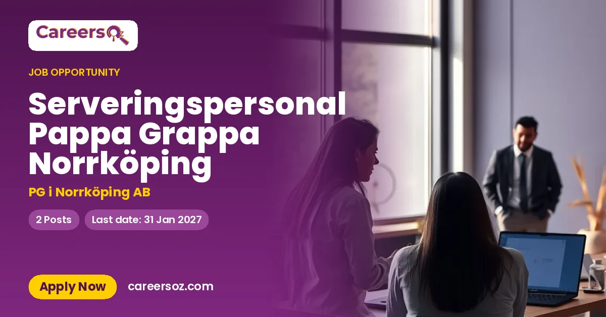 Serveringspersonal Pappa Grappa Norrköping – PG i Norrköping AB