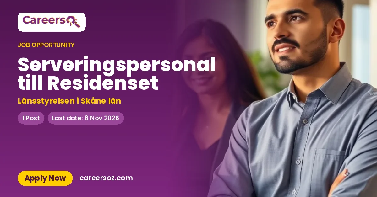 Serveringspersonal till Residenset – Länsstyrelsen i Skåne län