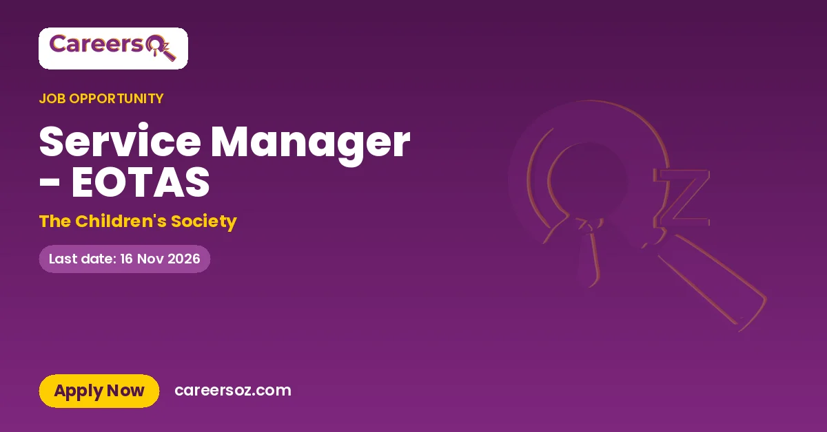 Service Manager - EOTAS – The Children's Society
