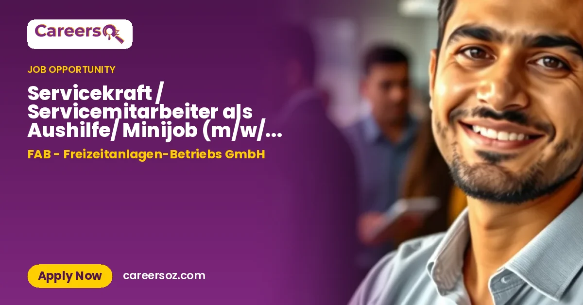 Servicekraft / Servicemitarbeiter als Aushilfe/ Minijob (m/w/d) Saunabar, Taverna ABC Bad – FAB - Freizeitanlagen-Betriebs GmbH