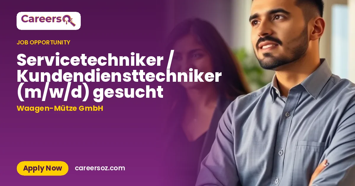 Servicetechniker / Kundendiensttechniker (m/w/d) gesucht – Waagen-Mütze GmbH