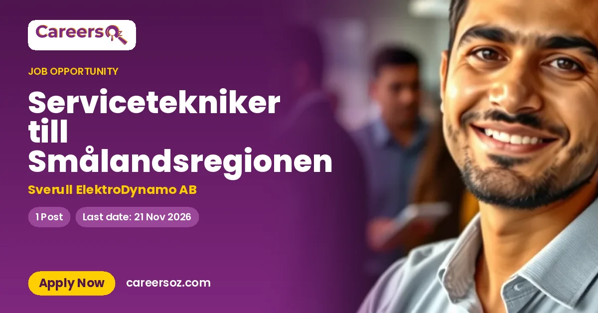 Servicetekniker till Smålandsregionen – Sverull ElektroDynamo AB