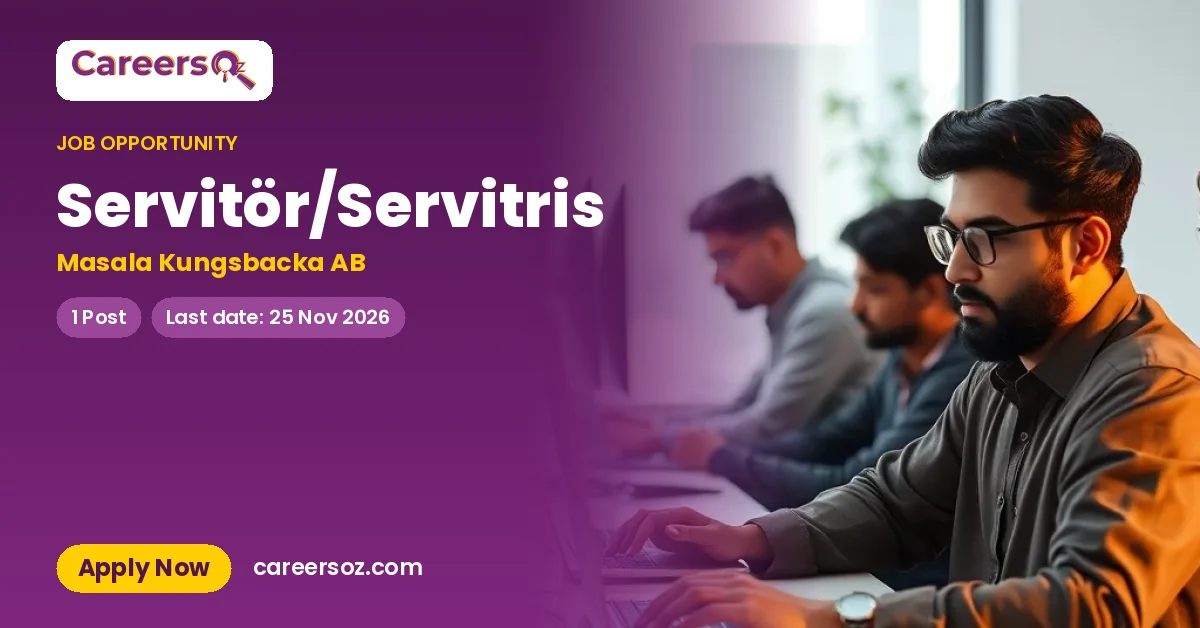 Servitör/Servitris – Masala Kungsbacka AB