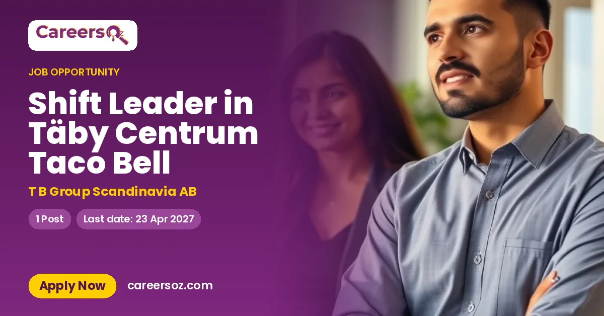 Shift Leader in Täby Centrum Taco Bell – T B Group Scandinavia AB
