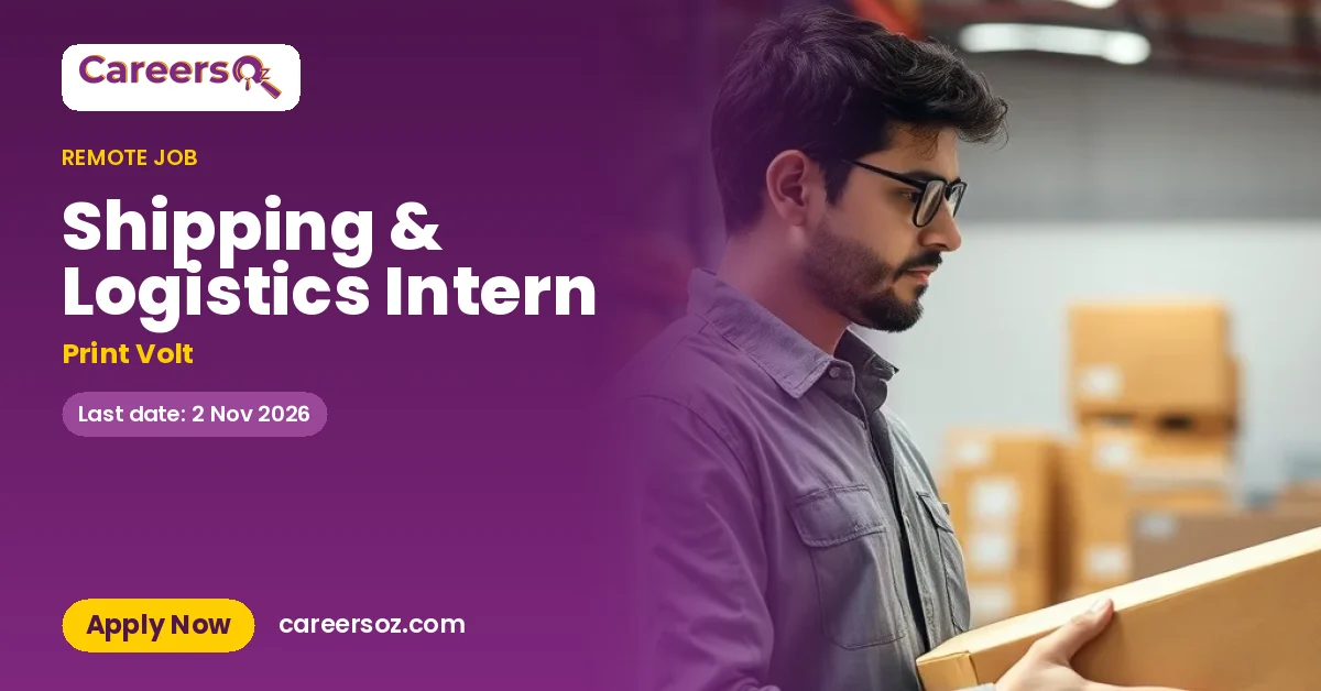 Shipping & Logistics Intern – Print Volt