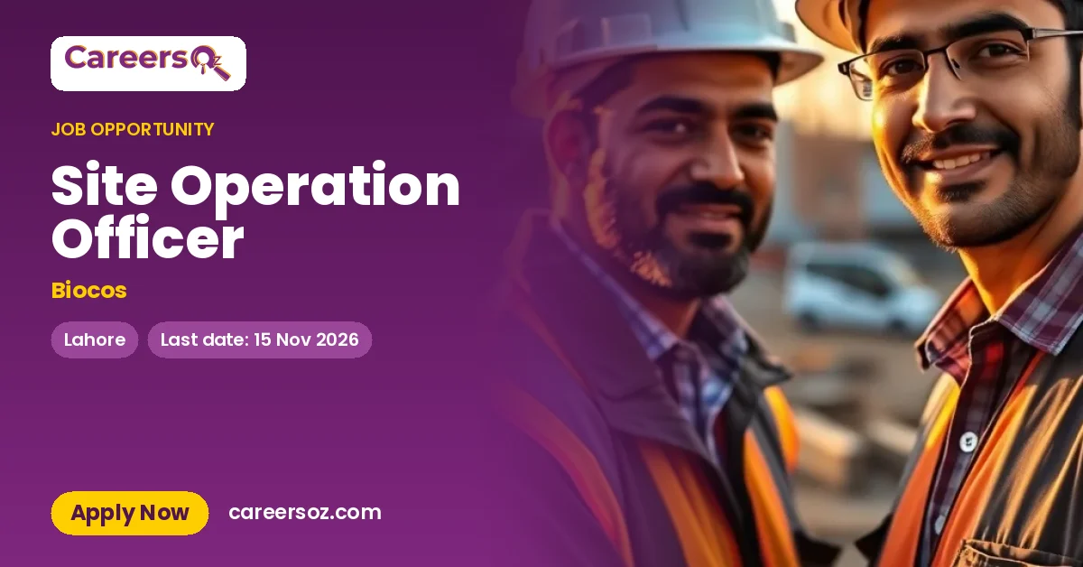 Site Operation Officer – Biocos