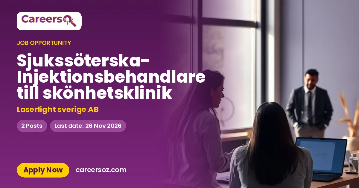 Sjukssöterska- Injektionsbehandlare till skönhetsklinik – Laserlight sverige AB