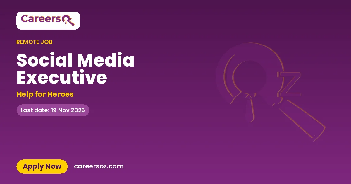 Social Media Executive – Help for Heroes