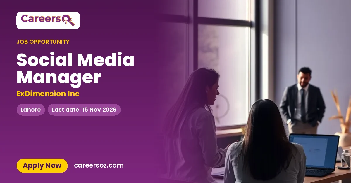 Social Media Manager – ExDimension Inc