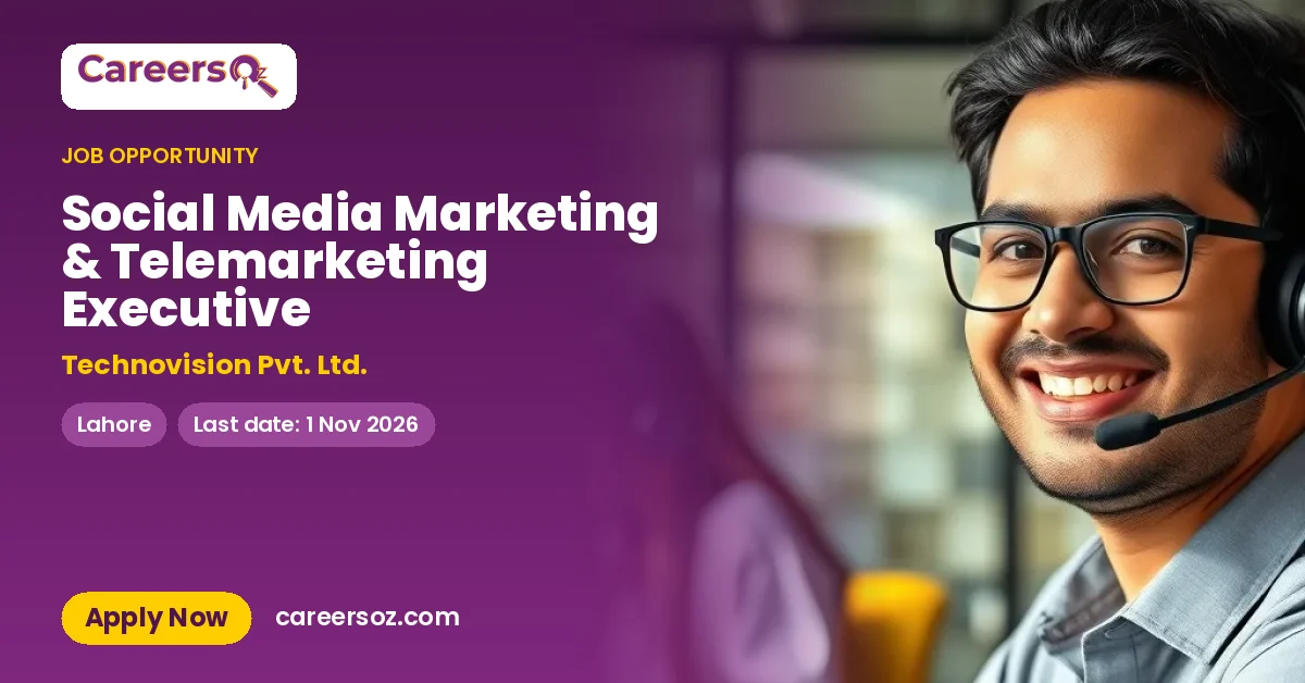 Social Media Marketing & Telemarketing Executive – Technovision Pvt. Ltd.